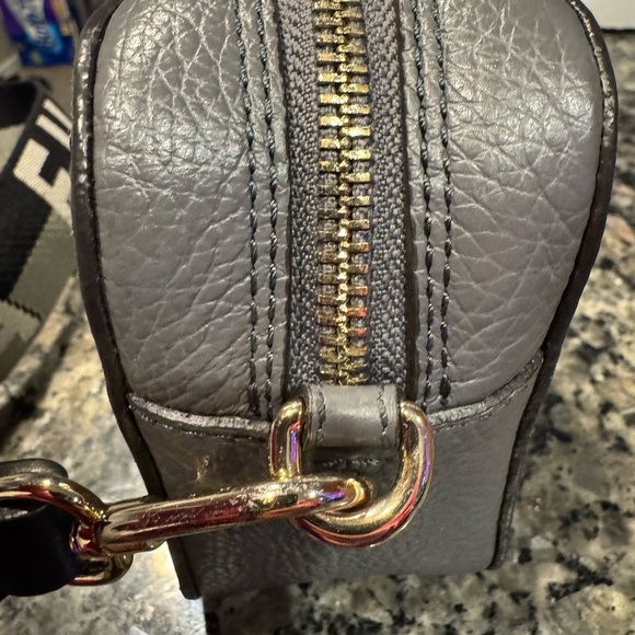 FURLA Primula Mini Crossbody Camera Bag – Textured Leather, Logo Strap, EUC - Picture 5 of 8